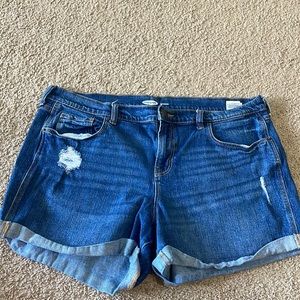 Size 14 Old Navy Boyfriend Blue Jean Shorts